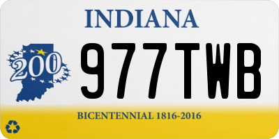 IN license plate 977TWB