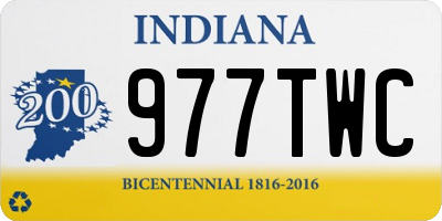IN license plate 977TWC