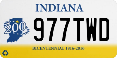 IN license plate 977TWD