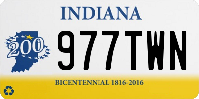IN license plate 977TWN
