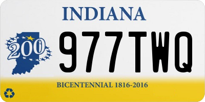IN license plate 977TWQ