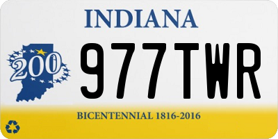 IN license plate 977TWR