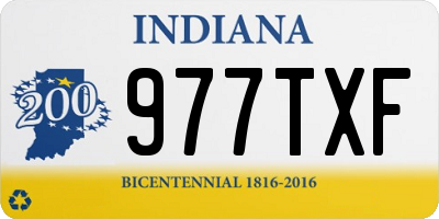 IN license plate 977TXF