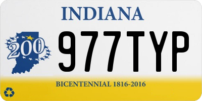 IN license plate 977TYP