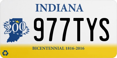 IN license plate 977TYS