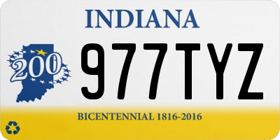 IN license plate 977TYZ