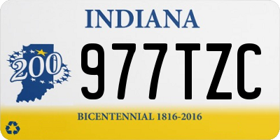 IN license plate 977TZC