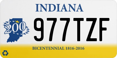 IN license plate 977TZF
