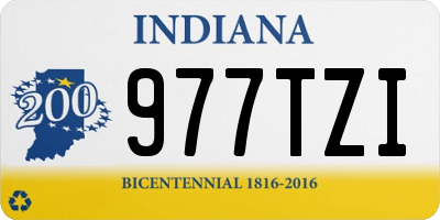 IN license plate 977TZI