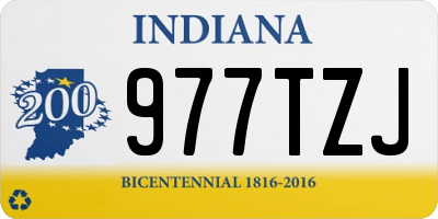 IN license plate 977TZJ