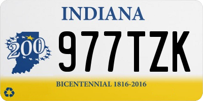 IN license plate 977TZK