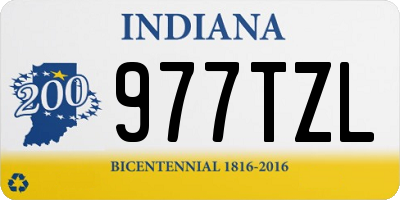 IN license plate 977TZL