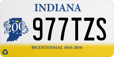 IN license plate 977TZS