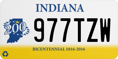IN license plate 977TZW