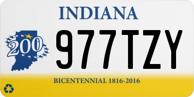 IN license plate 977TZY