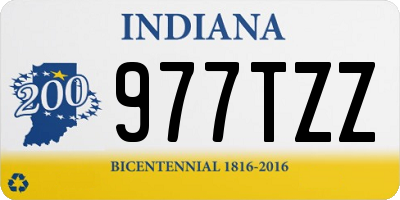 IN license plate 977TZZ