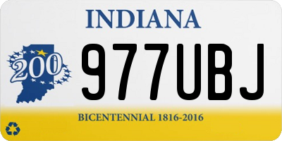 IN license plate 977UBJ
