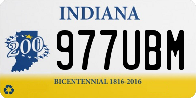 IN license plate 977UBM