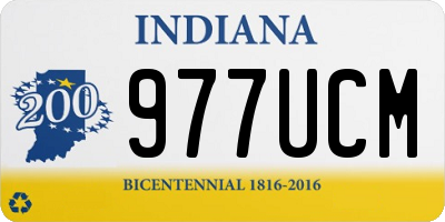 IN license plate 977UCM