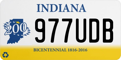 IN license plate 977UDB