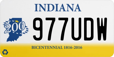 IN license plate 977UDW