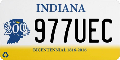 IN license plate 977UEC