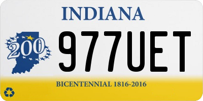 IN license plate 977UET