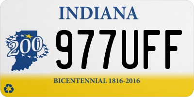IN license plate 977UFF