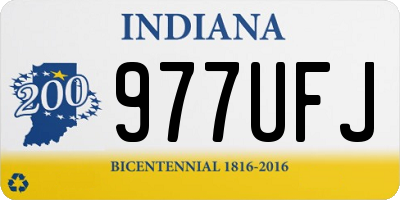 IN license plate 977UFJ