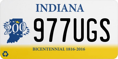 IN license plate 977UGS