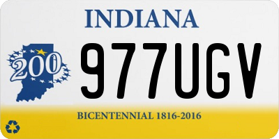 IN license plate 977UGV