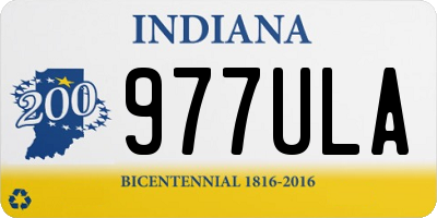 IN license plate 977ULA