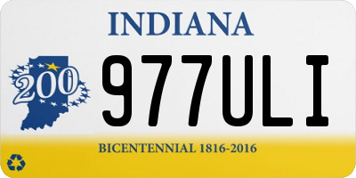 IN license plate 977ULI