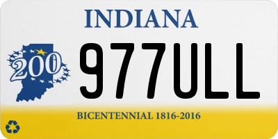 IN license plate 977ULL