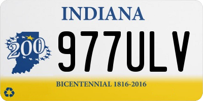 IN license plate 977ULV