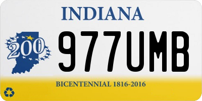 IN license plate 977UMB