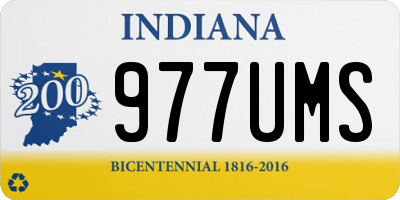 IN license plate 977UMS