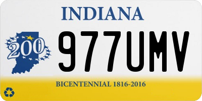 IN license plate 977UMV
