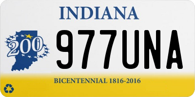 IN license plate 977UNA