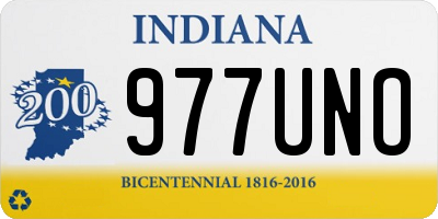 IN license plate 977UNO