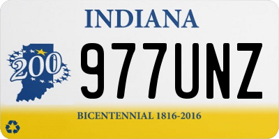 IN license plate 977UNZ