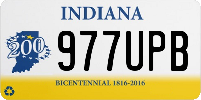 IN license plate 977UPB