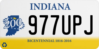 IN license plate 977UPJ