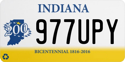 IN license plate 977UPY