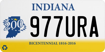 IN license plate 977URA