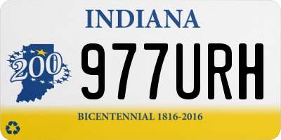 IN license plate 977URH
