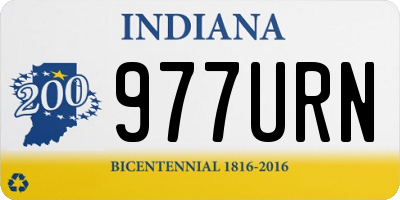 IN license plate 977URN