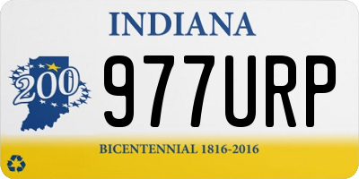 IN license plate 977URP