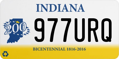 IN license plate 977URQ