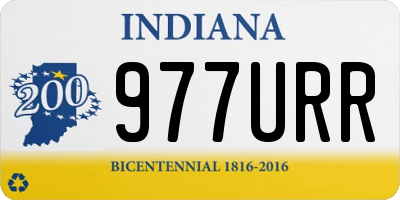IN license plate 977URR